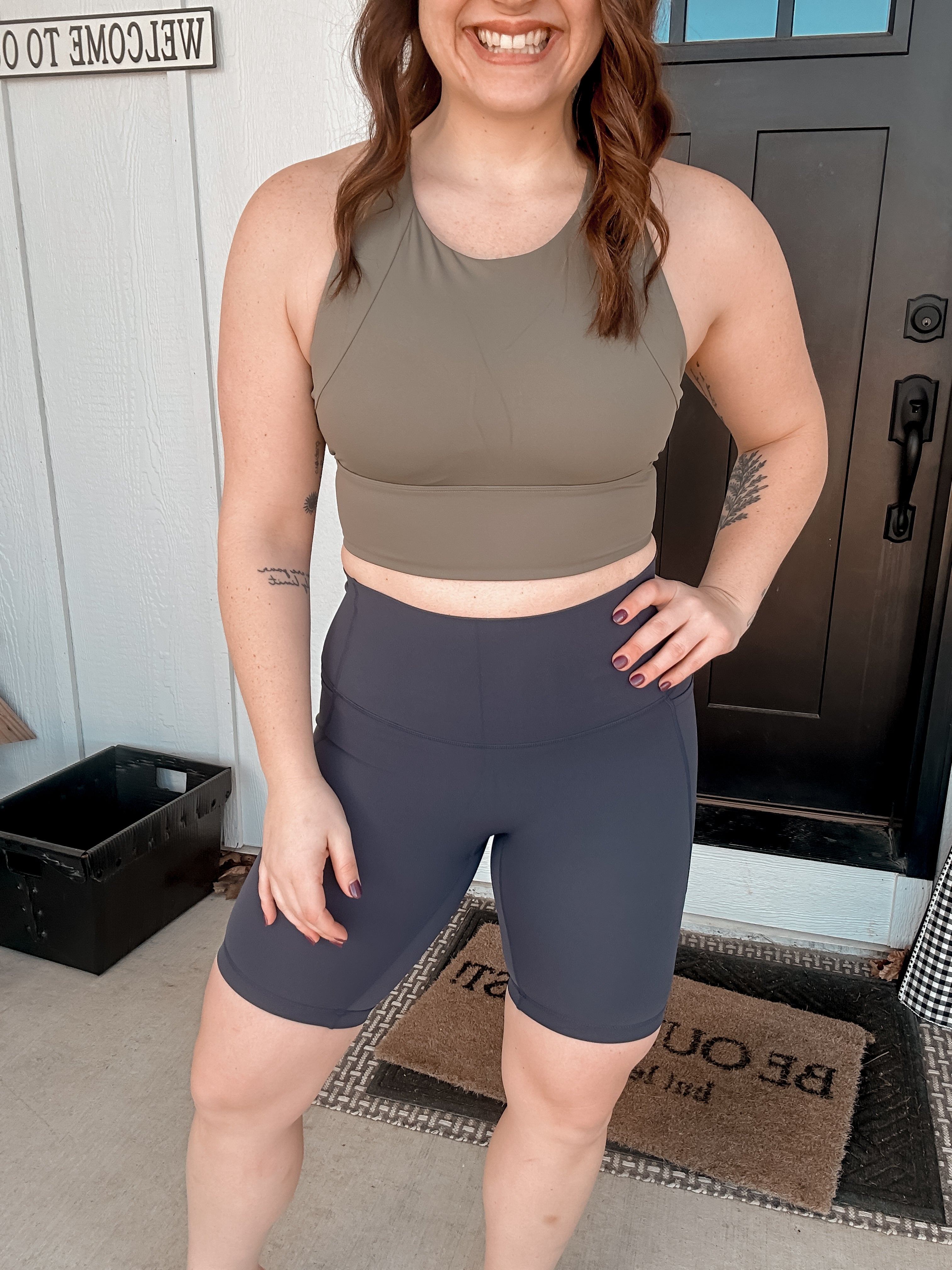 Faye High-Waist Biker Shorts with Side Pocket